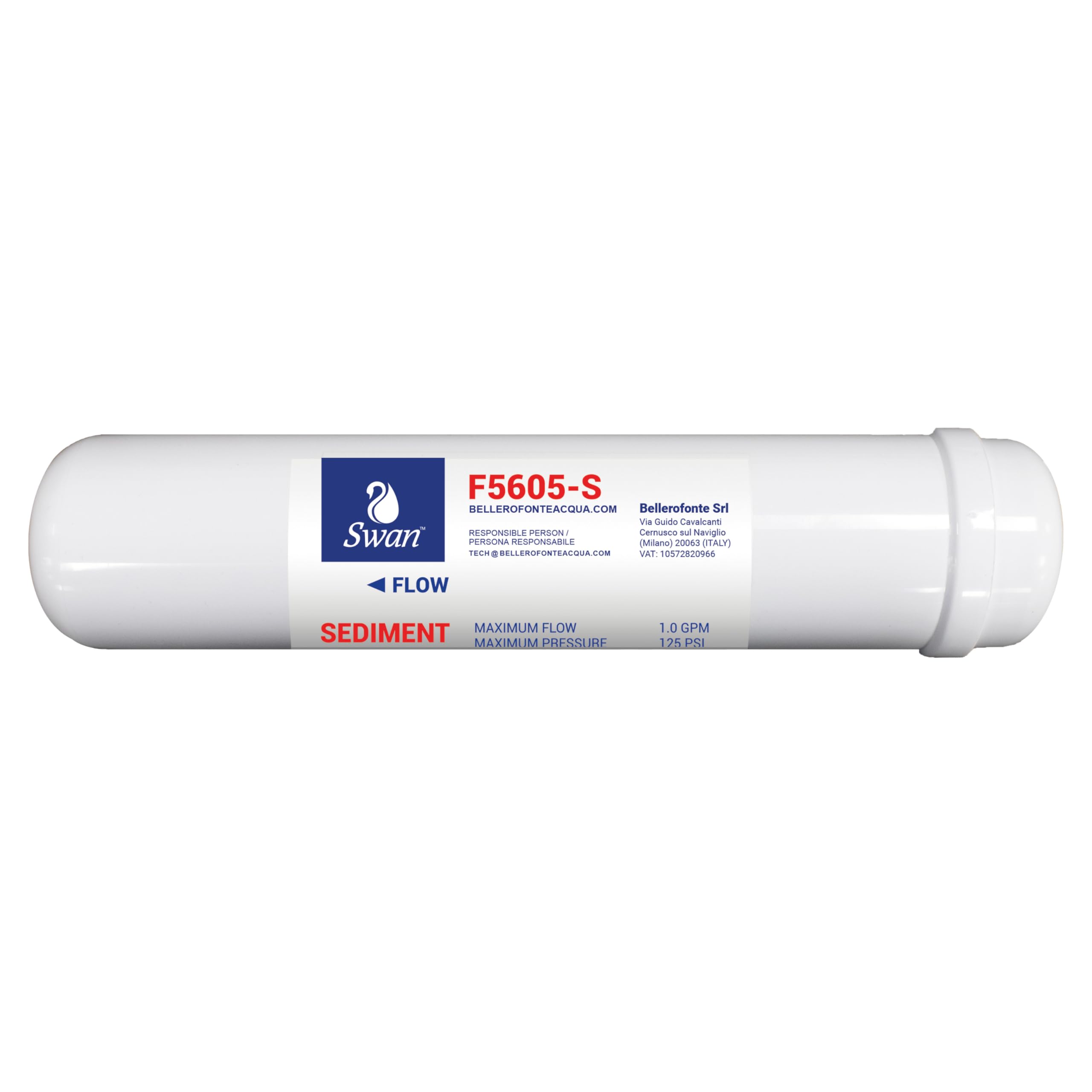 Bellerofonte F5633-C Filtro in Linea Carbone 12 Pollici