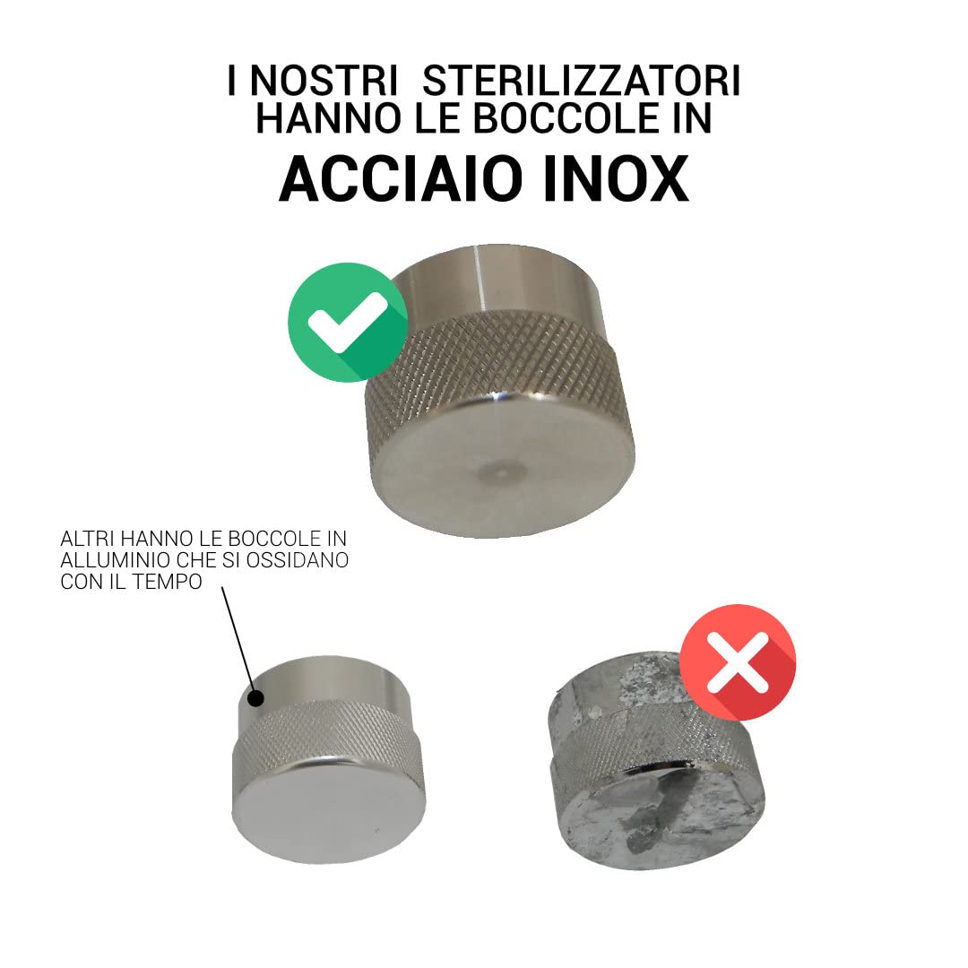 Bellerofonte Sterilizzatore 4W sterilizzatore UV 1,5 l/min inox