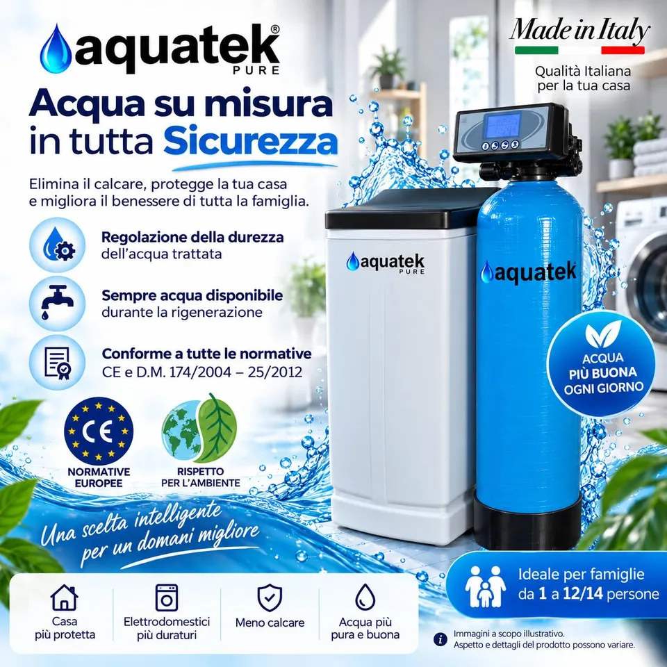 Aquatek Wave LCD addolcitore 40 litri valvola F79B
