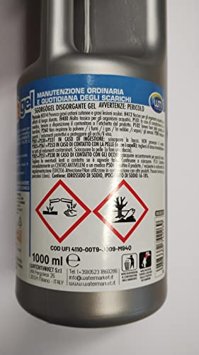 WK Sgorgò Gel Disgorgante Scarichi 1 Litro Professionale