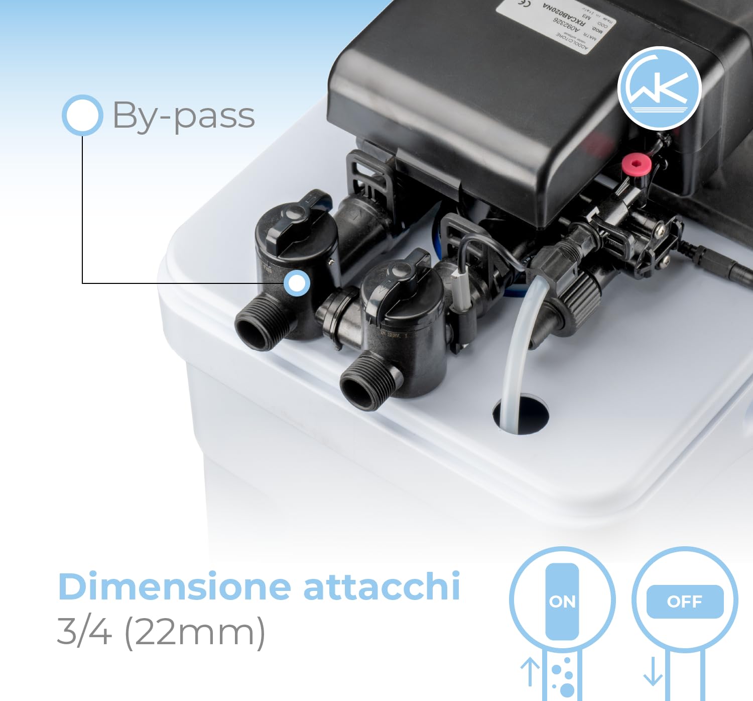 WK New Octopus Big addolcitore acqua 5000 litri 8 persone