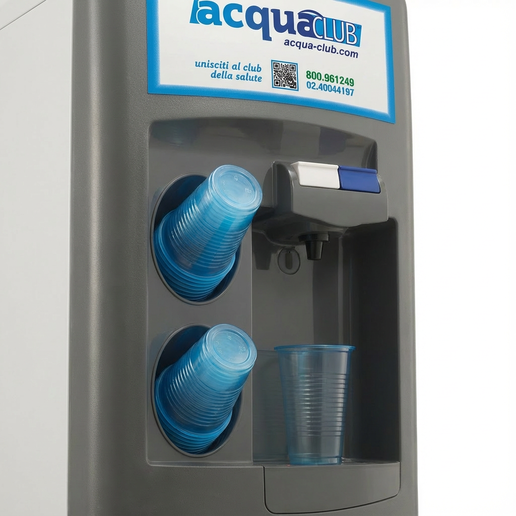 EBAC EMAX erogatore acqua rete idrica ambiente e fredda doppio portabicchieri