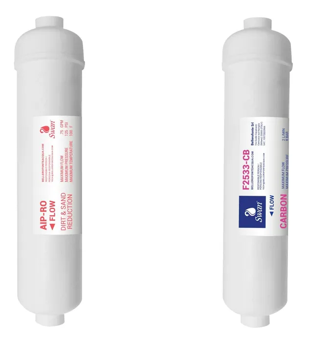 Bellerofonte Filtri Osmosi Inversa 10" Set 2 Pezzi Carbone