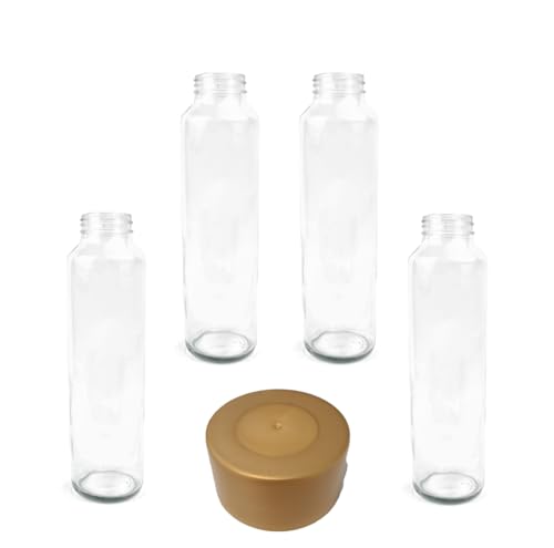 Swan Kefass Bottiglia vetro 750 ml 4 pezzi tappo argento