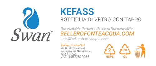 Bellerofonte Swan Kefass Bottiglia Vetro 12x750 ml Tappo Vite