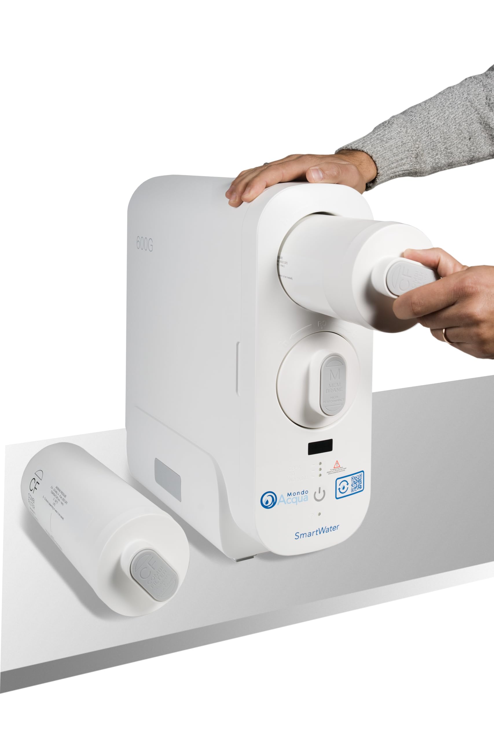 SmartWater Depuratore Acqua Osmosi Inversa Sottolavello Bianco