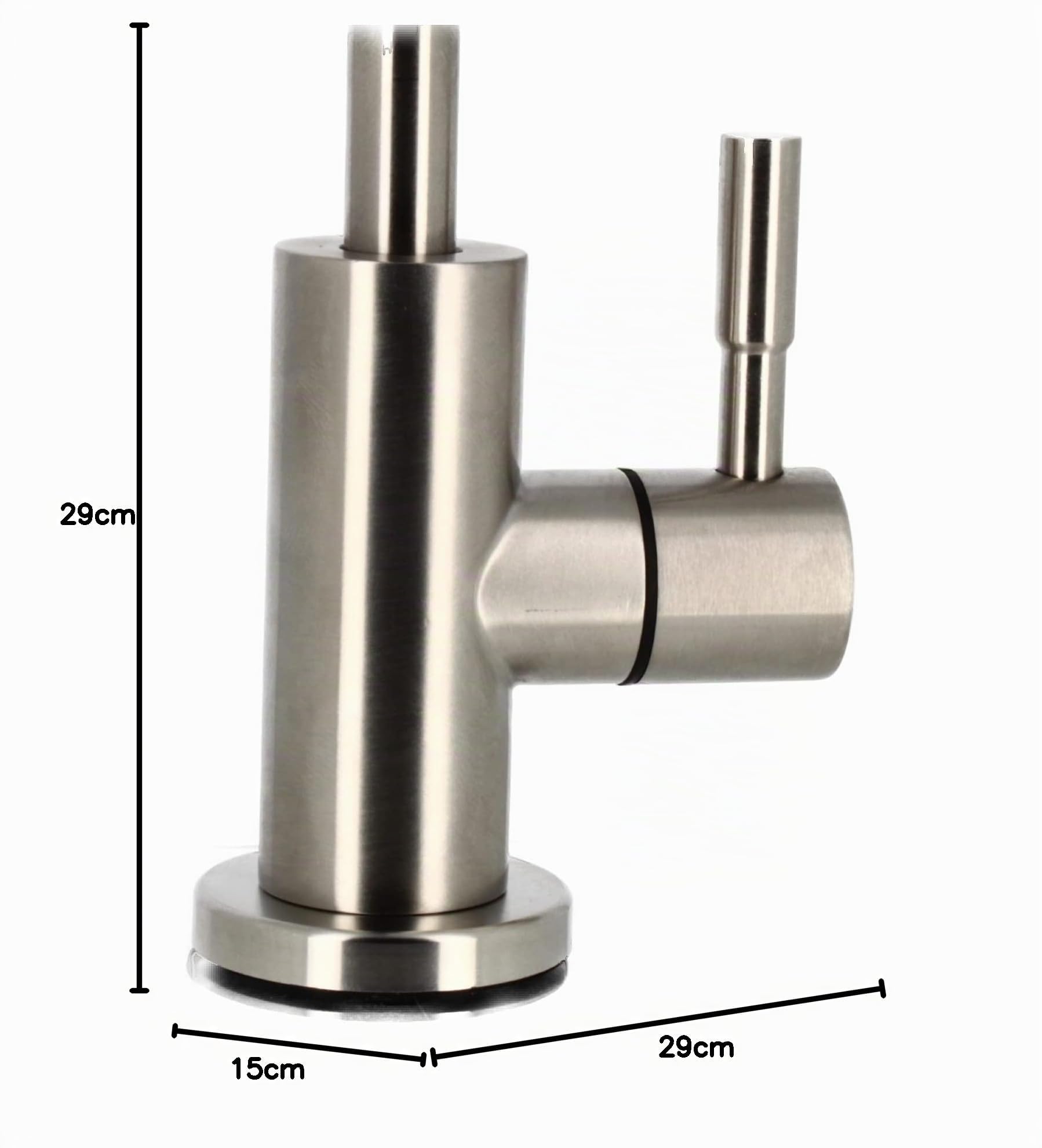 Bellerofonte 1 Via rubinetto depuratore inox 29 cm