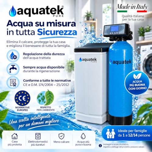 Aquatek Wave LCD addolcitore 40 litri valvola F79B