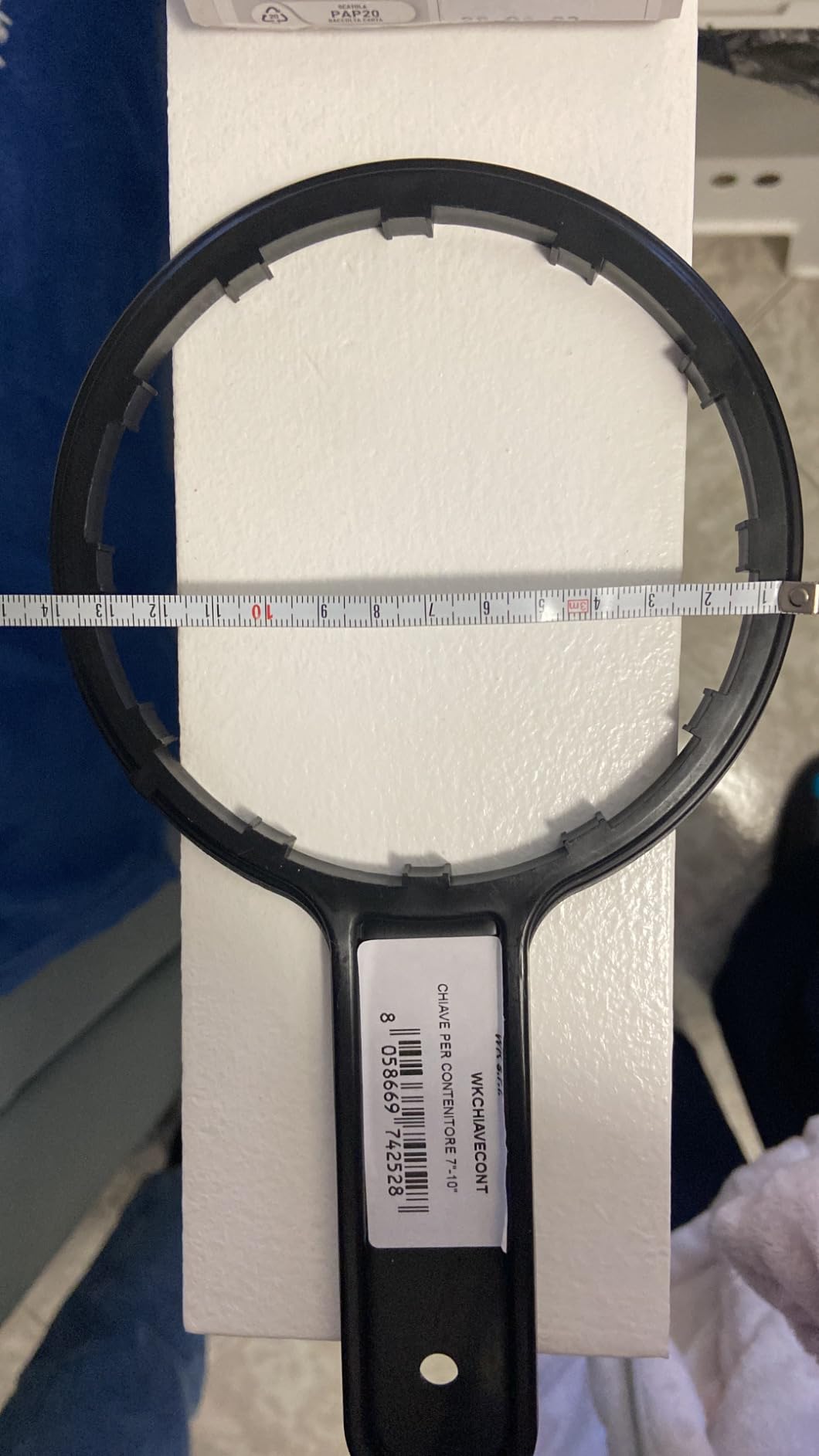 WK chiave contenitori filtro acqua 7" e 10" plastica