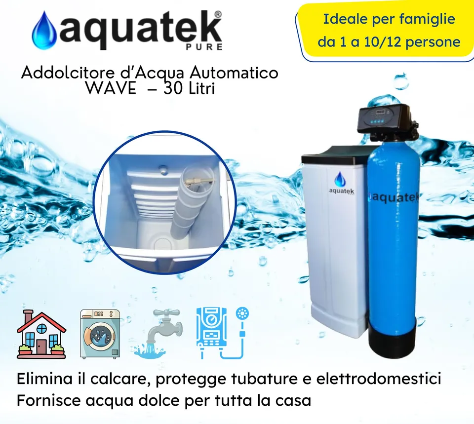Aquatek Pure Wave addolcitore 30 litri valvola F69