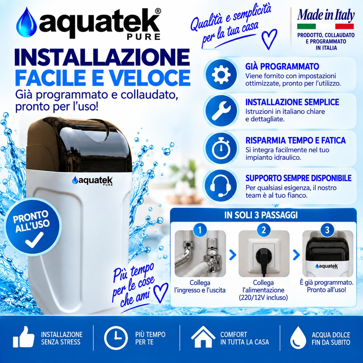 Aquatek Luxury 35 addolcitore cabinato 35 litri