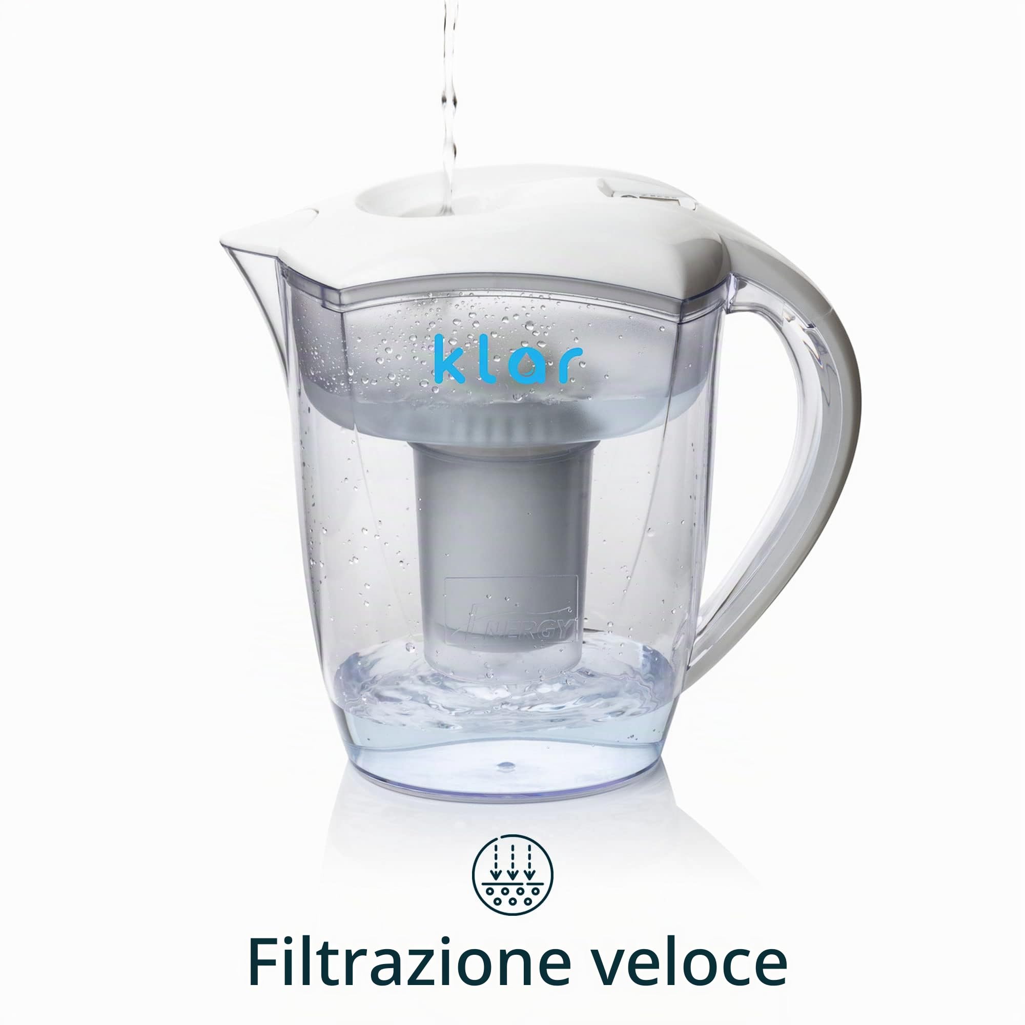 AB Group Klar Water Caraffa filtrante 3,5 L antifluoro