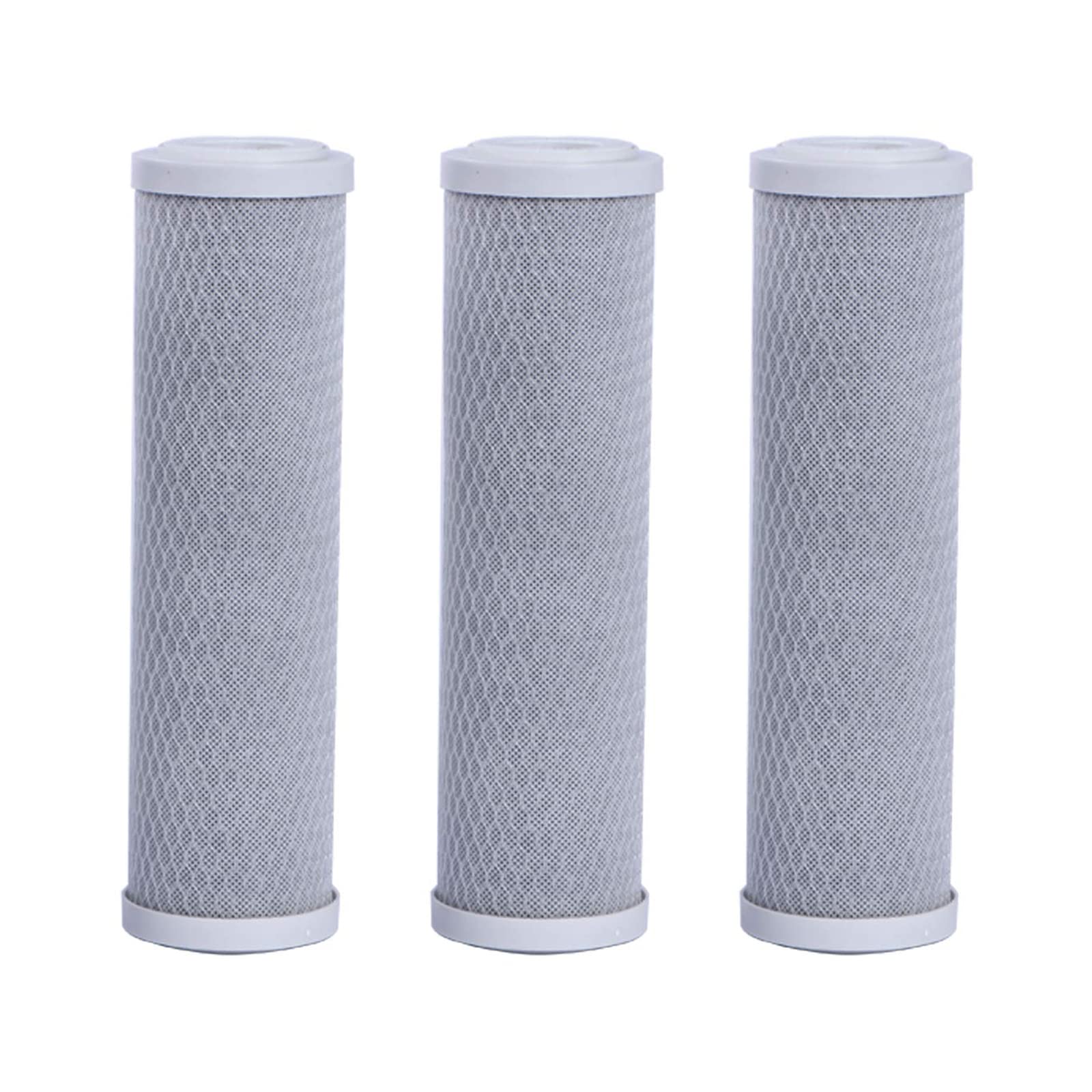Huining CTO Cartuccia Filtro Carbone 10" 5 Micron 3 Pezzi