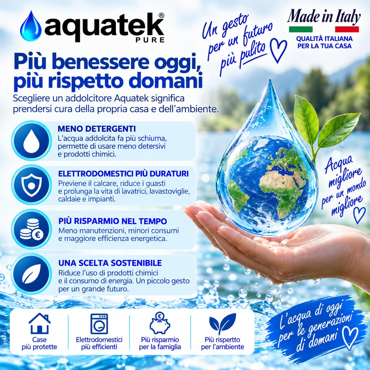 Aquatek Pure Luxury 20 F69 addolcitore automatico resina