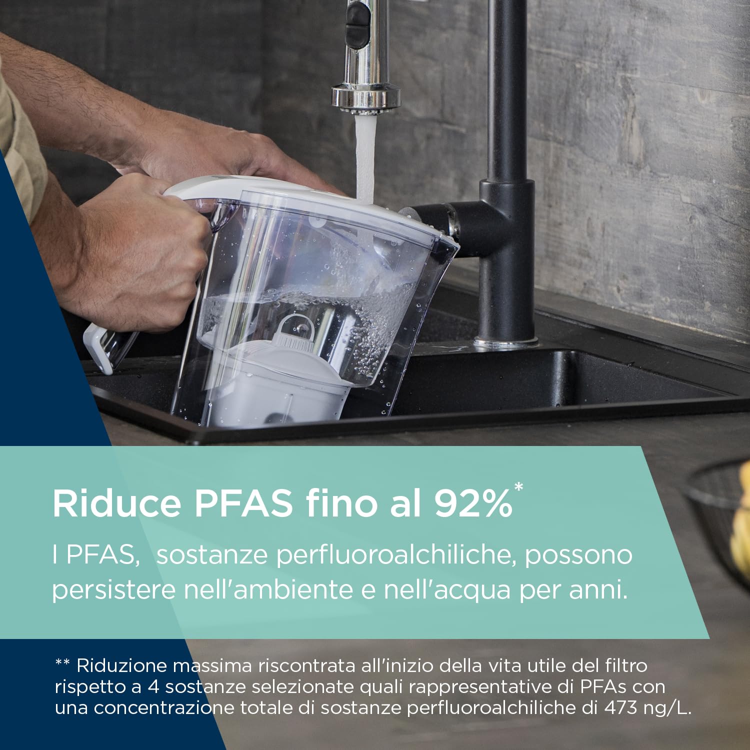 Laica Bi-Flux Healthexpert Filtri Acqua Caraffa 4 Pezzi Magnesio