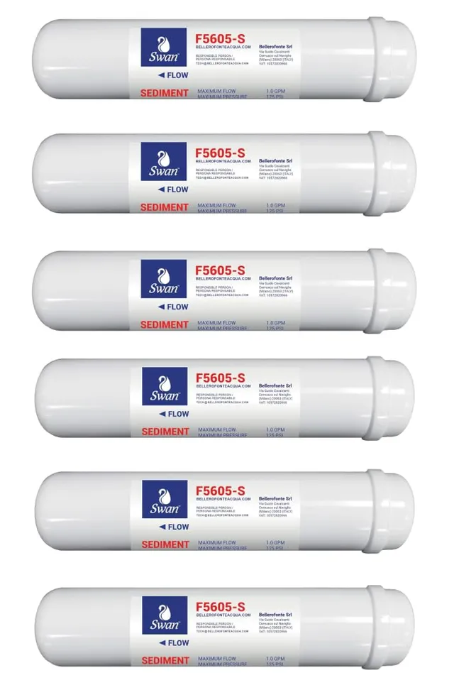 Bellerofonte filtri in linea osmosi sedimenti 12" 6 pz