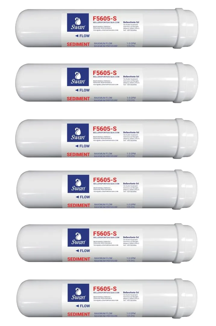 Bellerofonte filtri in linea osmosi sedimenti 12" 6 pz
