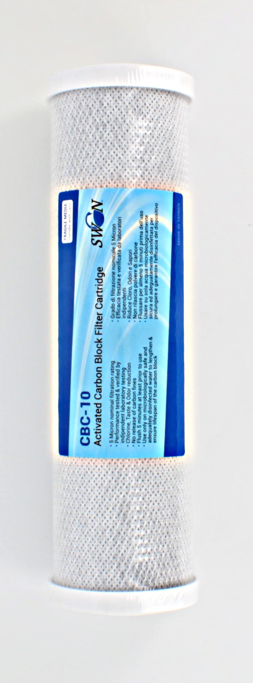 Bellerofonte CTO 10" cartuccia carbon block 5 micron