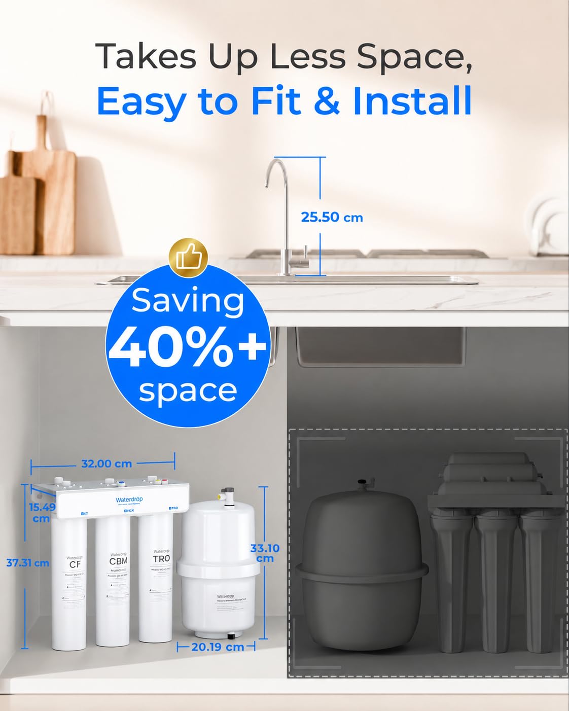 Waterdrop T3-T Sistema Osmosi Inversa 7 Stadi Rimineralizzante