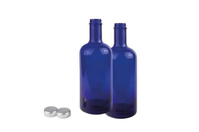 Bellerofonte Gin bottiglia vetro blu 750 ml 2 pezzi