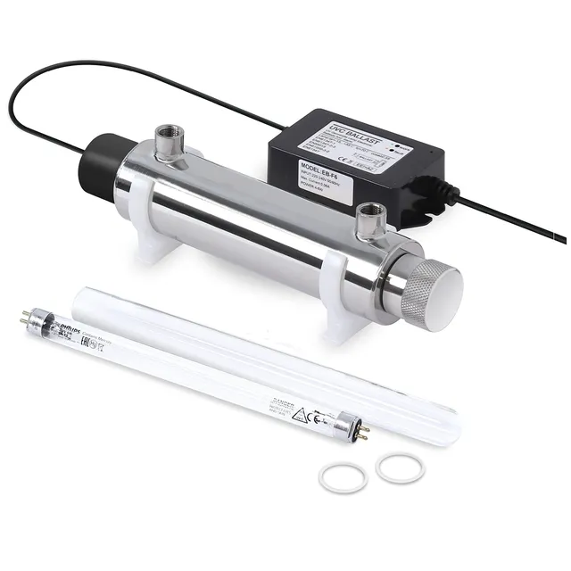 BELLEROFONTE sterilizzatore acqua UV 6W 2 l/min inox