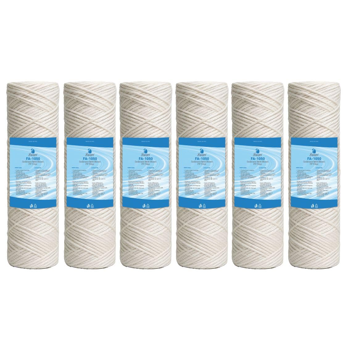 Bellerofonte 10 Pollici 50 Micron cartuccia filo 3 pezzi