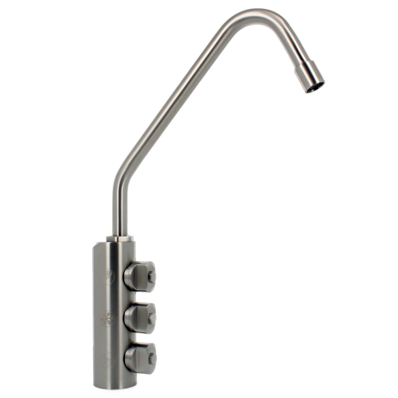 Bellerofonte Rubinetto 3 Vie Alto Inox 304 1/4"