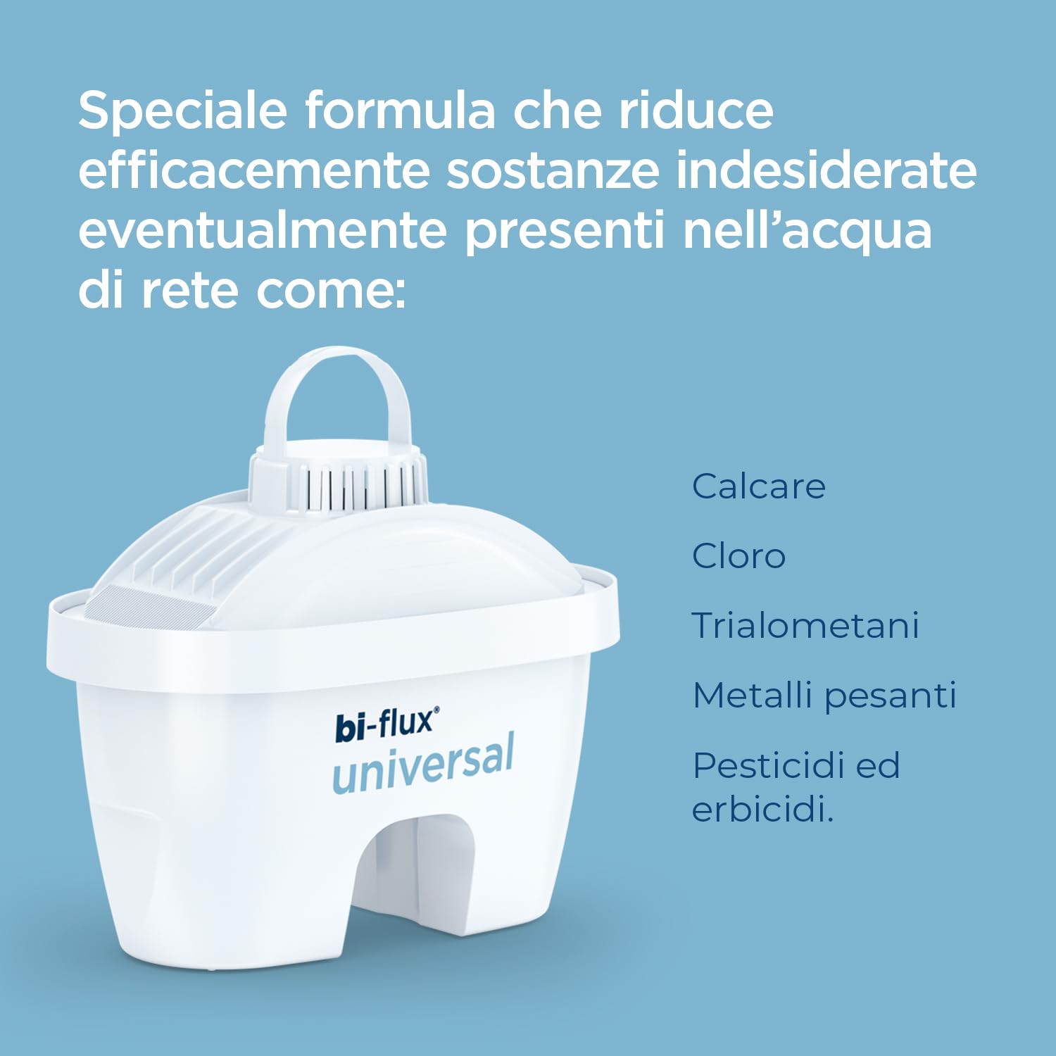 Laica Bi-Flux Universal filtri caraffa 4 pezzi compatibile Brita
