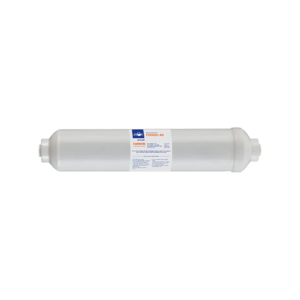 Bellerofonte Filtro in Linea Carbone Argentizzato 10" 1 Pezzo
