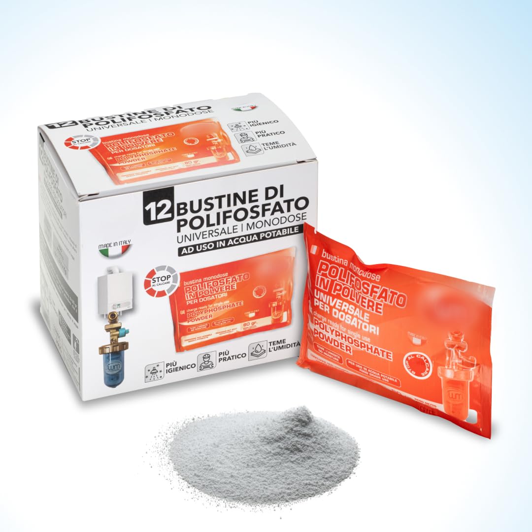 WK Polifosfati Polvere Anticalcare Caldaia 1 Kg 1 Barattolo