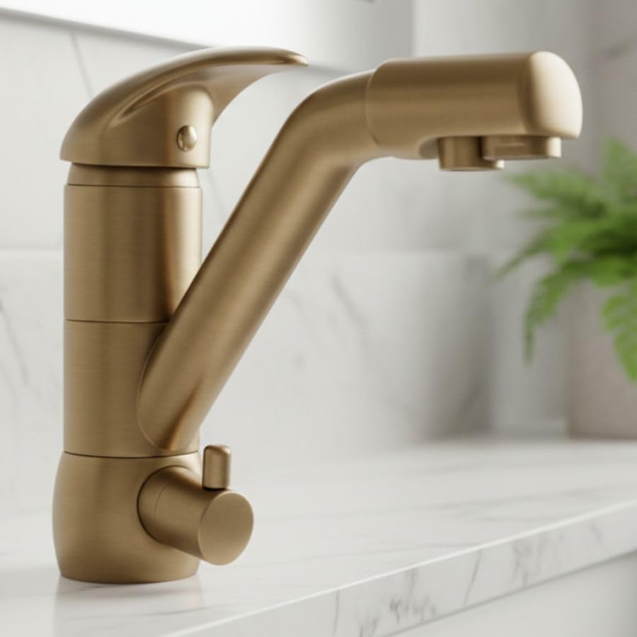 Bellerofonte Rubinetto Cucina 3 Vie Ottone Miscelatore