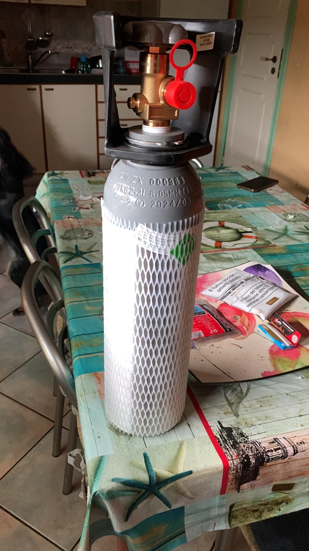 Bellerofonte Bombola CO2 2 Kg Alluminio piena ricaricabile