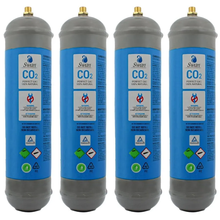 Bellerofonte CO2 600g bombole gasatore 4 pezzi E290