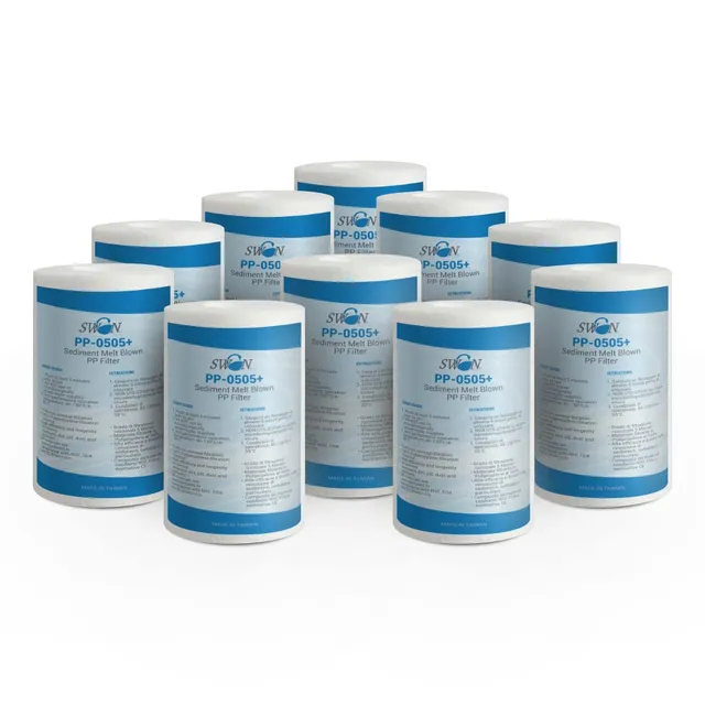 Bellerofonte Filtro Sedimenti Acqua 5" 5 Micron 10 Pezzi