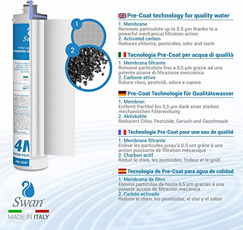 Bellerofonte Swan 4MF Filtro a baionetta 0,5 micron