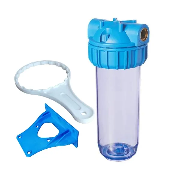 Bellerofonte 10 pollici tazza porta filtro trasparente ottonata
