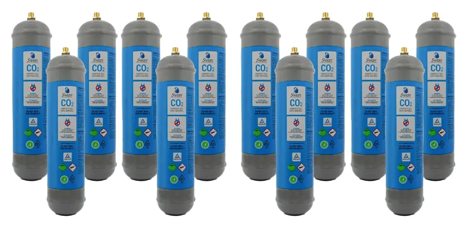 Bellerofonte Bombola CO2 600g per Gasatore 12 Pezzi E290