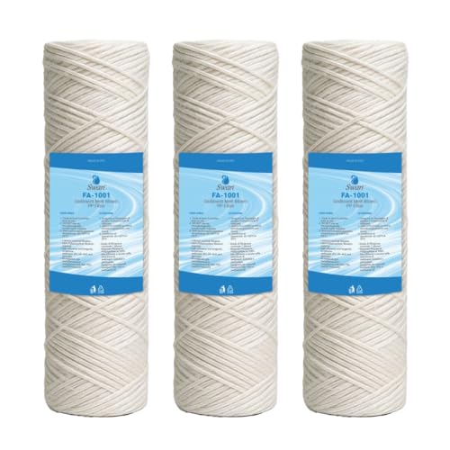 Bellerofonte Cartuccia Filtro 10 Pollici 1 Micron Filo Avvolto 3 Pezzi