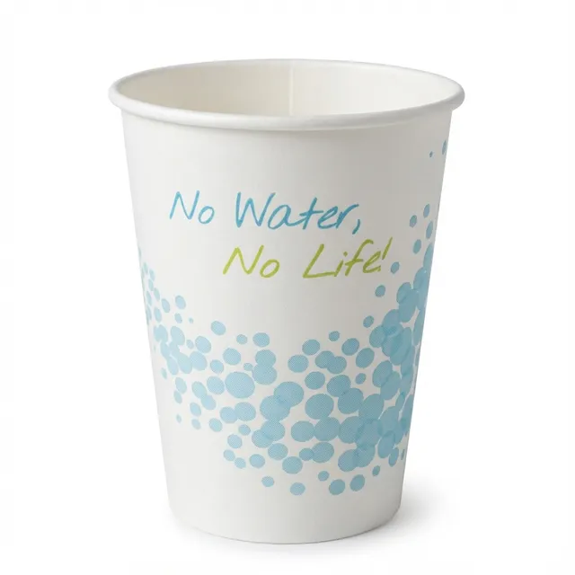 Acqua-Club Bicchiere carta 20 cl bianco azzurro 100 pezzi