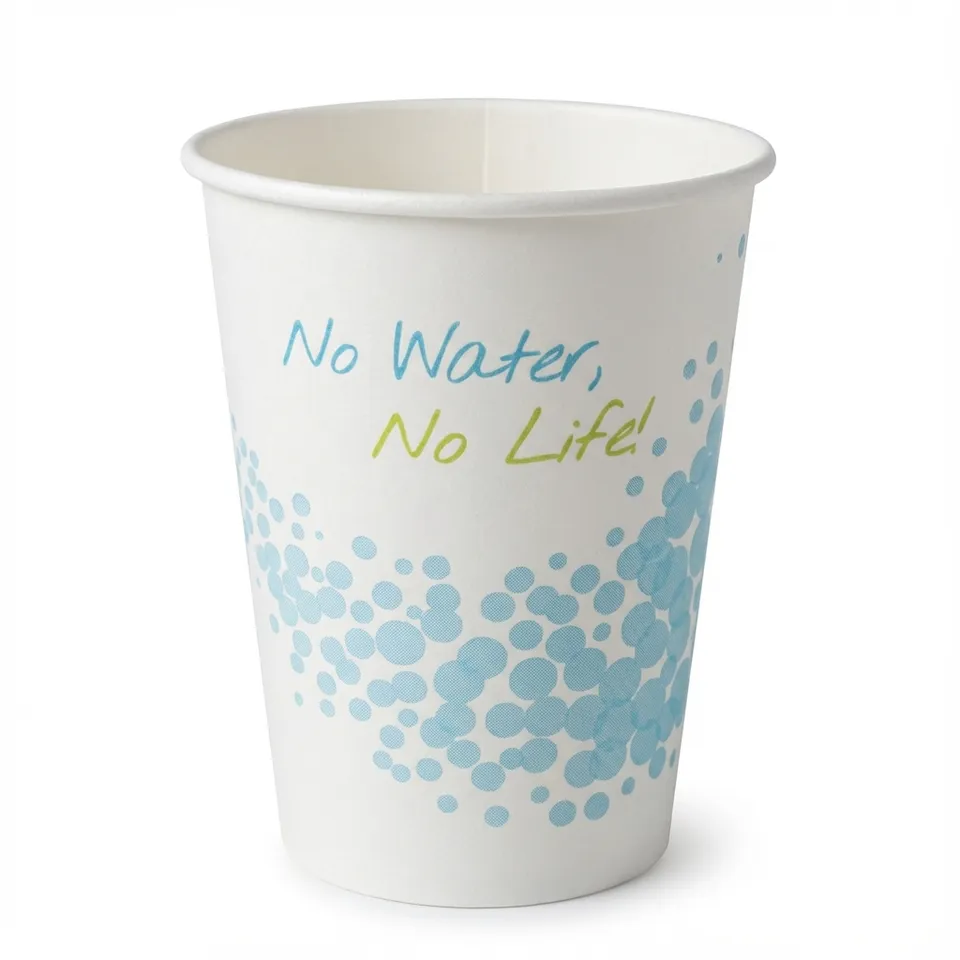 Acqua-Club Bicchiere carta 20 cl bianco azzurro 100 pezzi