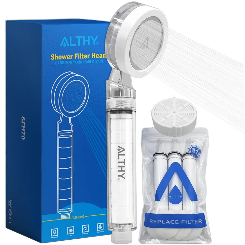 Althy SFH70 Soffione Doccia Filtrante Alta Pressione